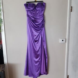 Emerald Sundae Radiant Purple Strapless Dress